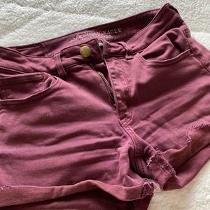 American Eagle Maroon Shorts